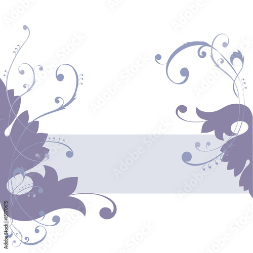 Dekoratives floales Ornament mit Streifen