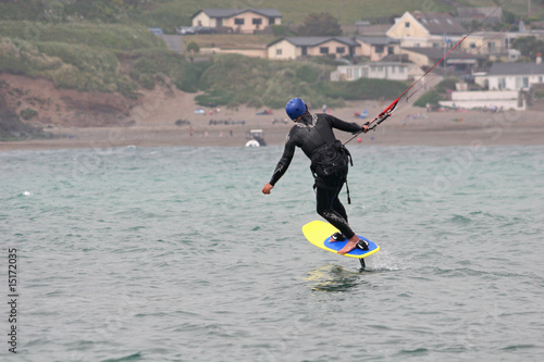 kitesurfer on hydrofoil photo