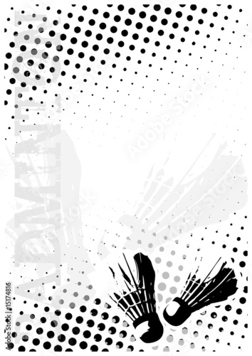 badminton dots poster background