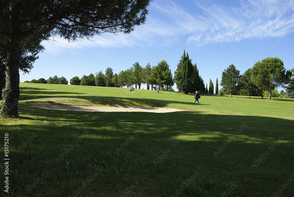 Golfspieler ,Golfplatz Carcassonne/Frankreich Golfspieler ,Golfplatz Carcassonne/Frankreich