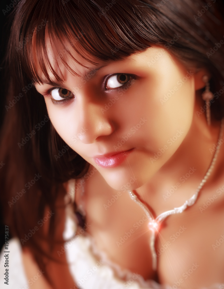 Young sexy woman on black background Young sexy woman on black background