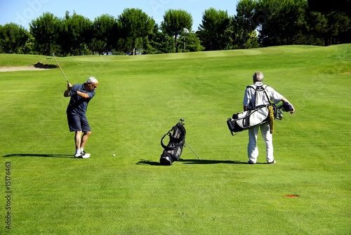 Golfspieler ,Golfplatz Carcassonne/Frankreich