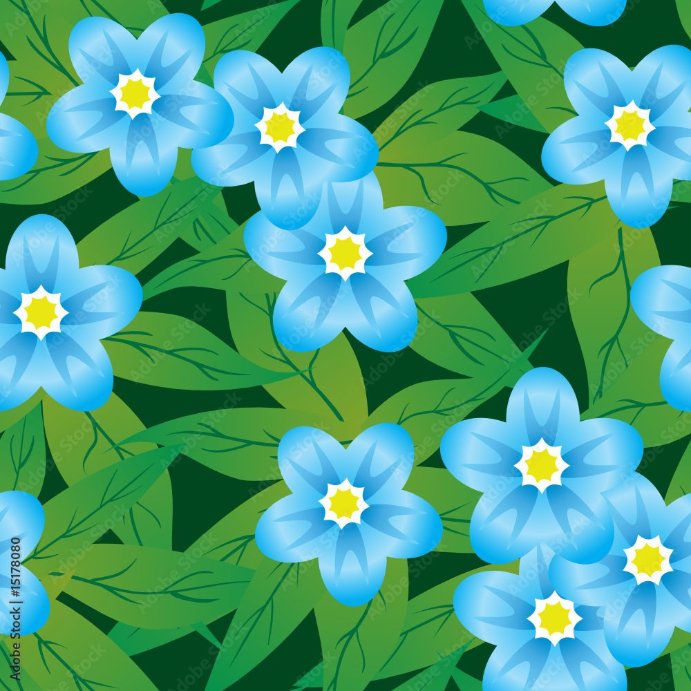 Obraz premium Abstract flowers background. Seamless. Vector.