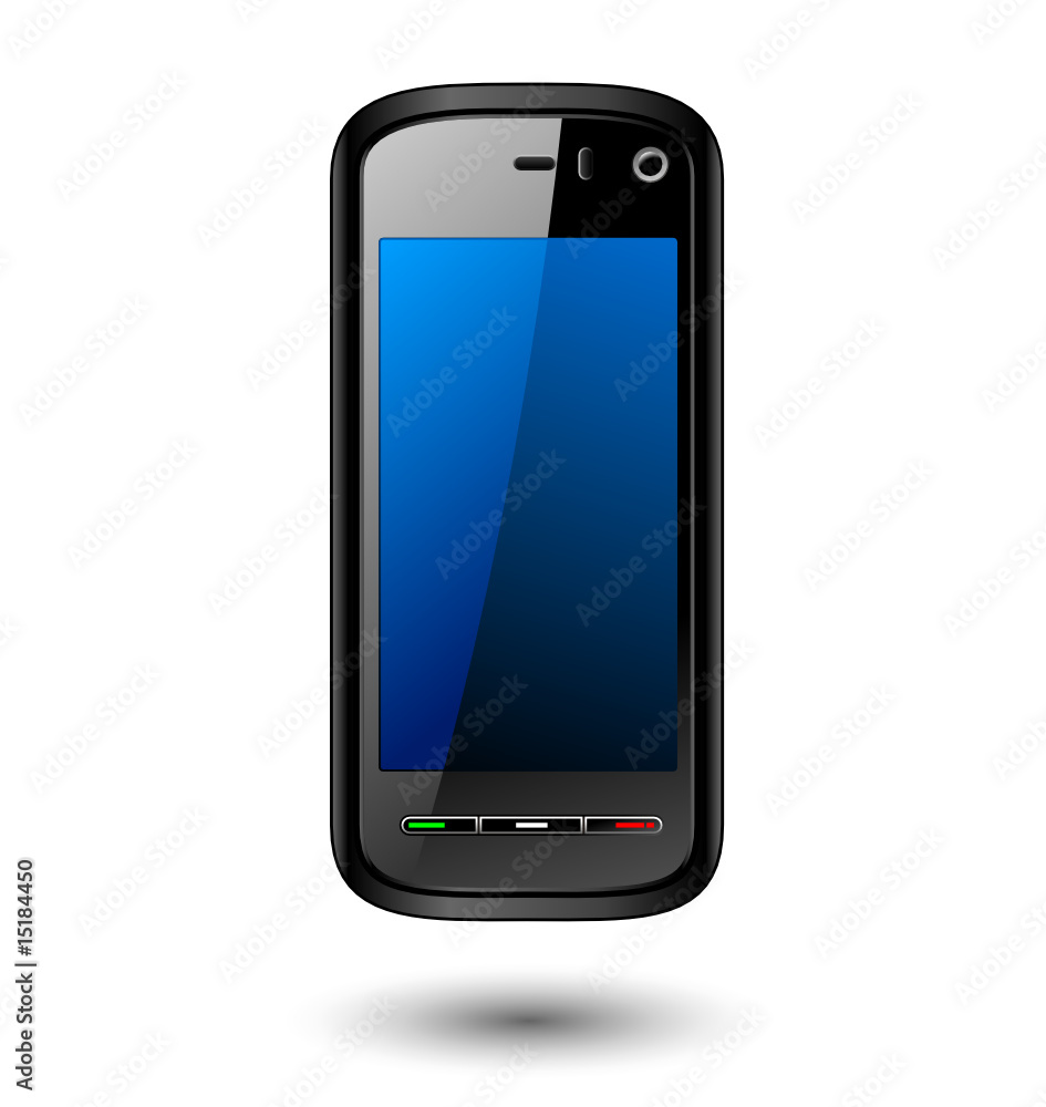 Mobile phone editable vector illustration Mobile phone editable vector illustration
