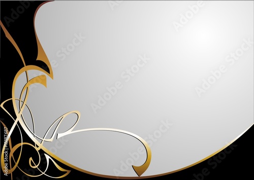 Frame gold black