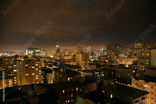 Wallpaper Mural toits san francisco la nuit Torontodigital.ca