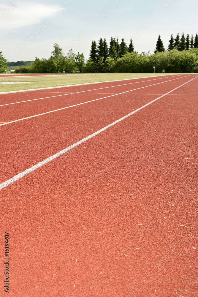 Fototapeta premium Sportplatz mit Laufbahn