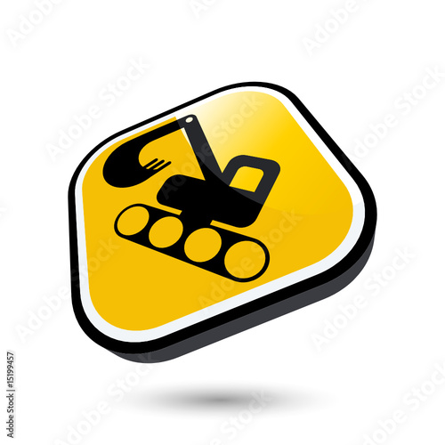 bagger bau schaufel logo photo