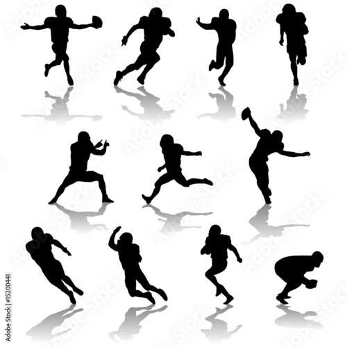 vector football players