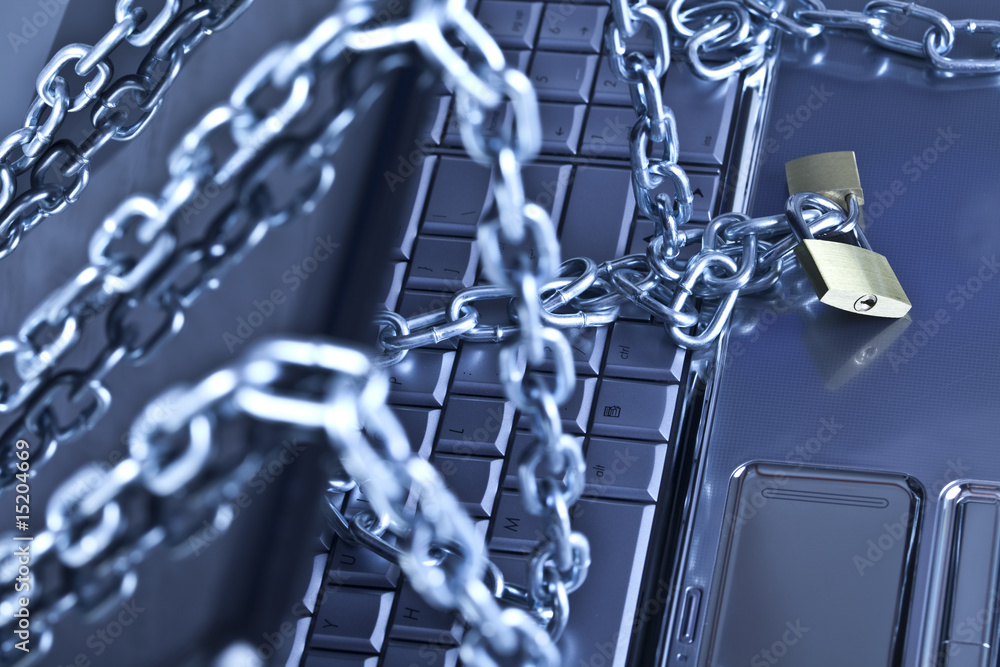 Chain and computer Chain and computer