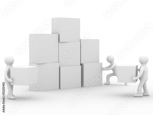 Conceptual image of teamwor...