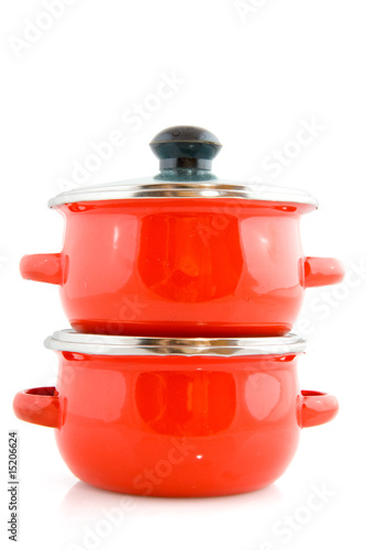 red cooking pots