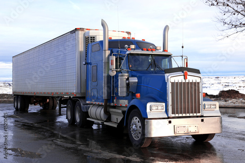 classical big american truck outdoors