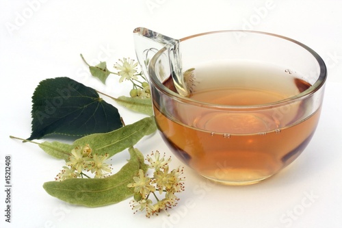 Fresh tea of lime blossom