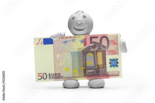 Mann Knete Geld Euro