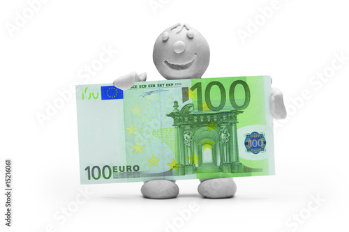 Mann Knete Geld Euro