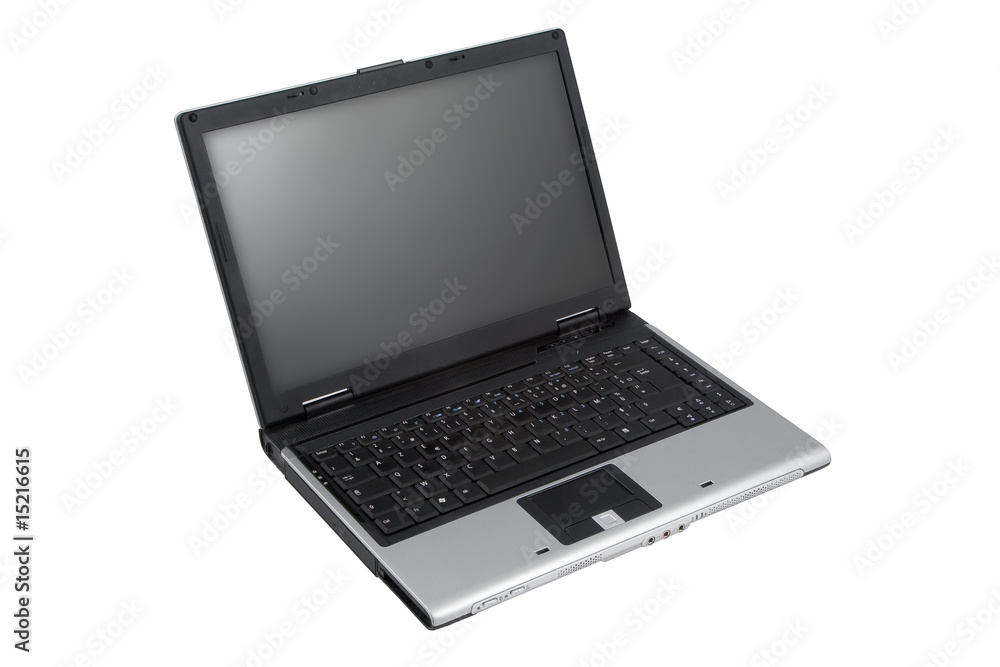 Ordinateur portable position ouverte Ordinateur portable position ouverte