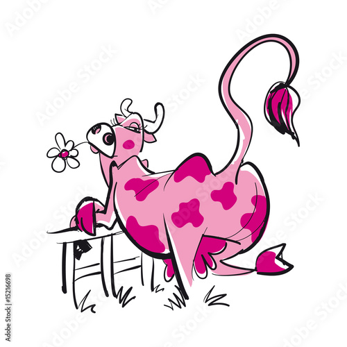 vache rose