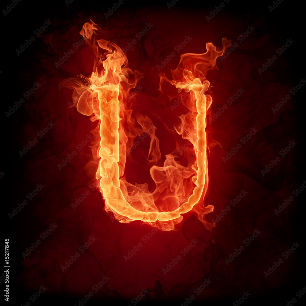 fire letters u