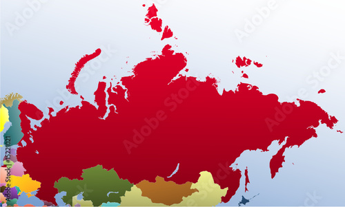 Color Map of Russia