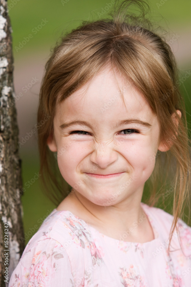 Little girl in outdoor settings Little girl in outdoor settings