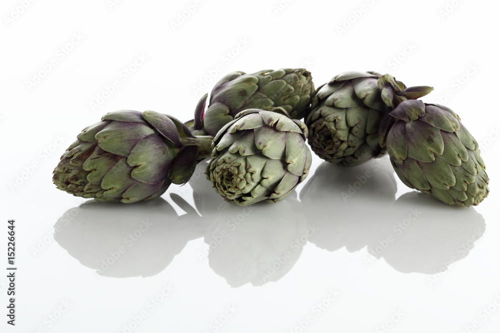 Obraz premium Miniartischocken auf weiss