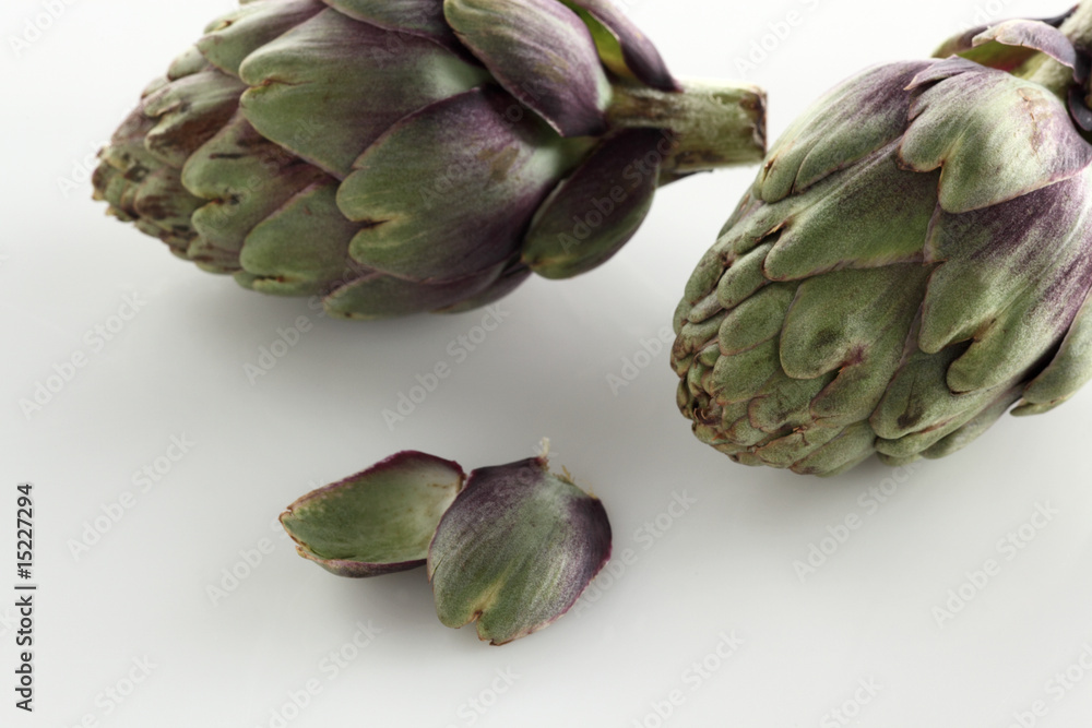 Obraz premium Miniartischocken auf weiss