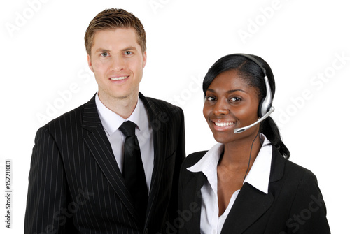 Obraz na plátně Customer support operator team