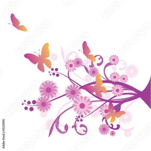 purple floral background