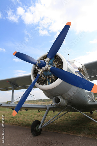 airplane on field