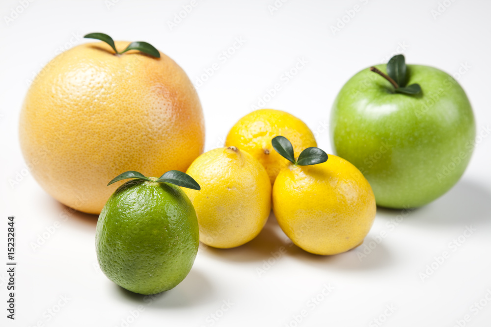 Colorful fresh group of fruits