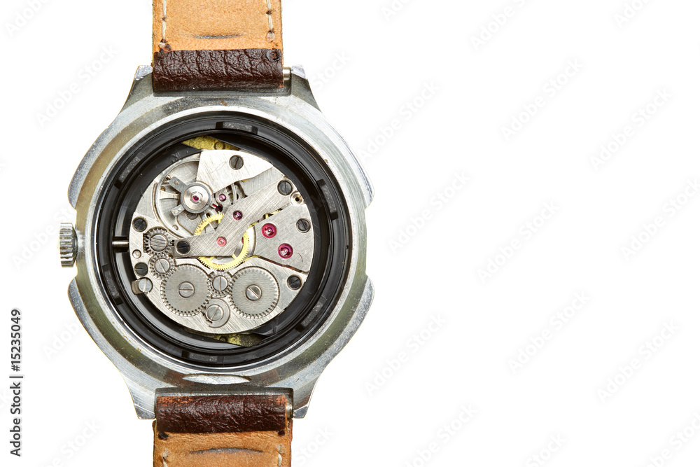 Clockwork of wristwatch Clockwork of wristwatch