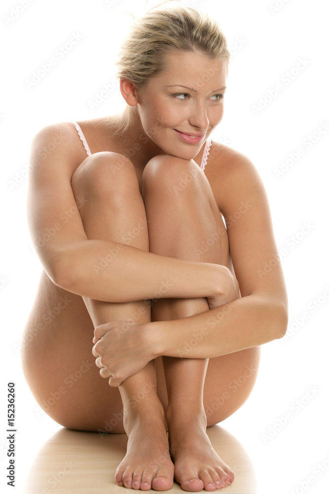Young naked woman sitting Young naked woman sitting