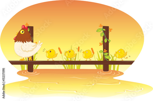 hen with chicken