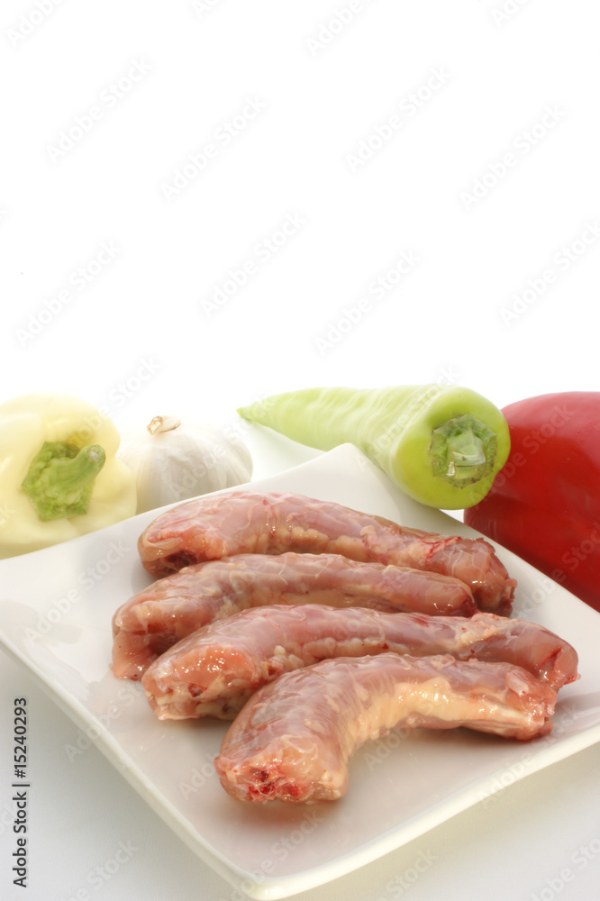 Paprika Suppe herstellen mit Hühnerhals als Beilage Paprika Suppe herstellen mit Hühnerhals als Beilage