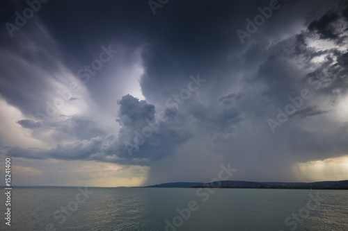 storm over lake Balaton