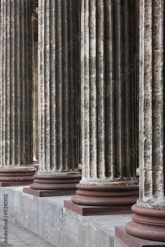 Classical marble columns