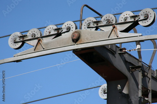 Cable car pylon.