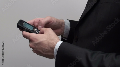 Businessman texting - HD