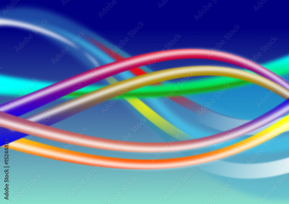 Linien und Wellen als Fraktal Design