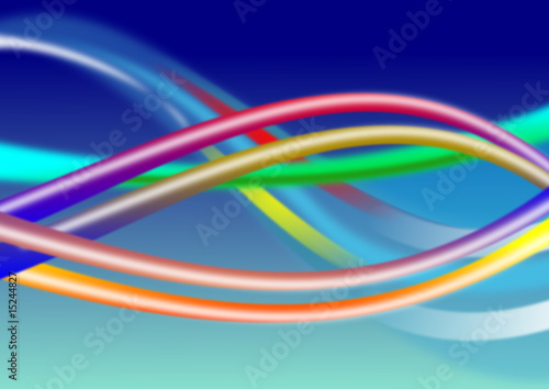 Linien und Wellen als Fraktal Design