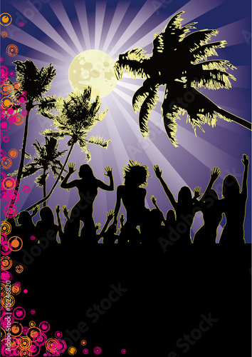 Beachparty At Night