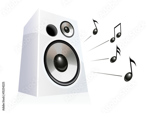 Speaker playing music