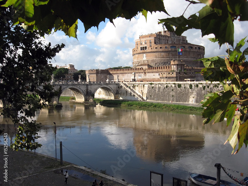 river and old building in rome