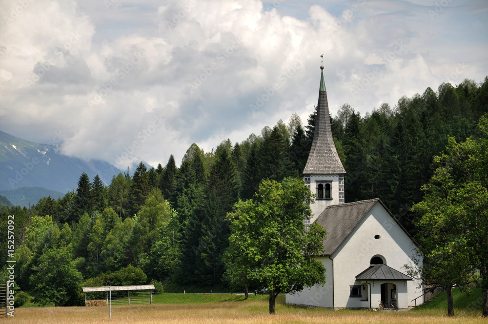 Christian Church. Mojstrana, Slovenia Christian Church. Mojstrana, Slovenia