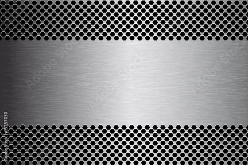 Brushed Metal Texture Banner