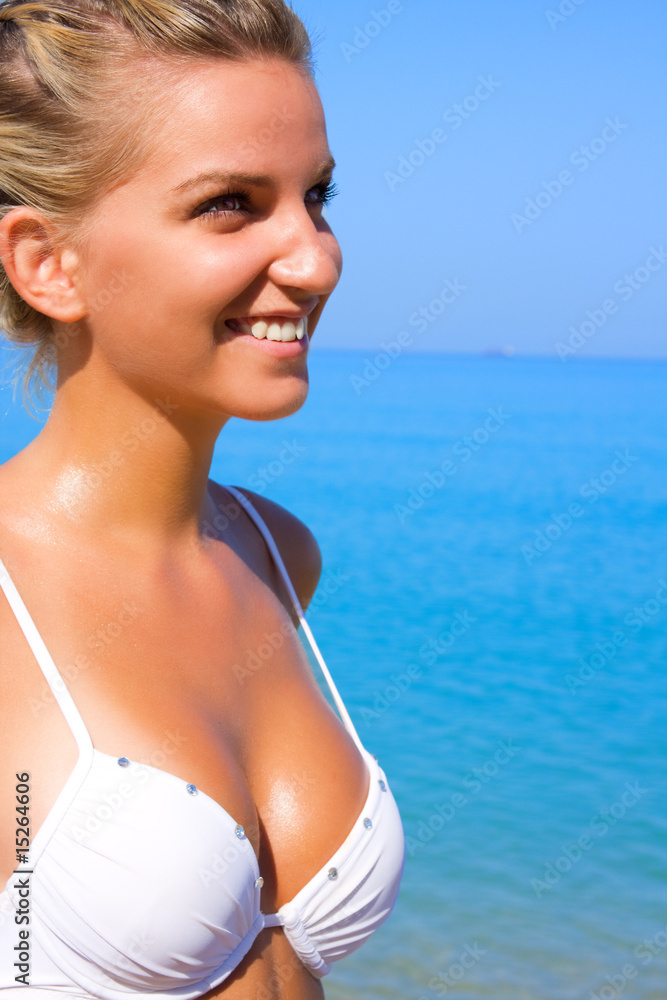 Sexual young girl on a beach Sexual young girl on a beach