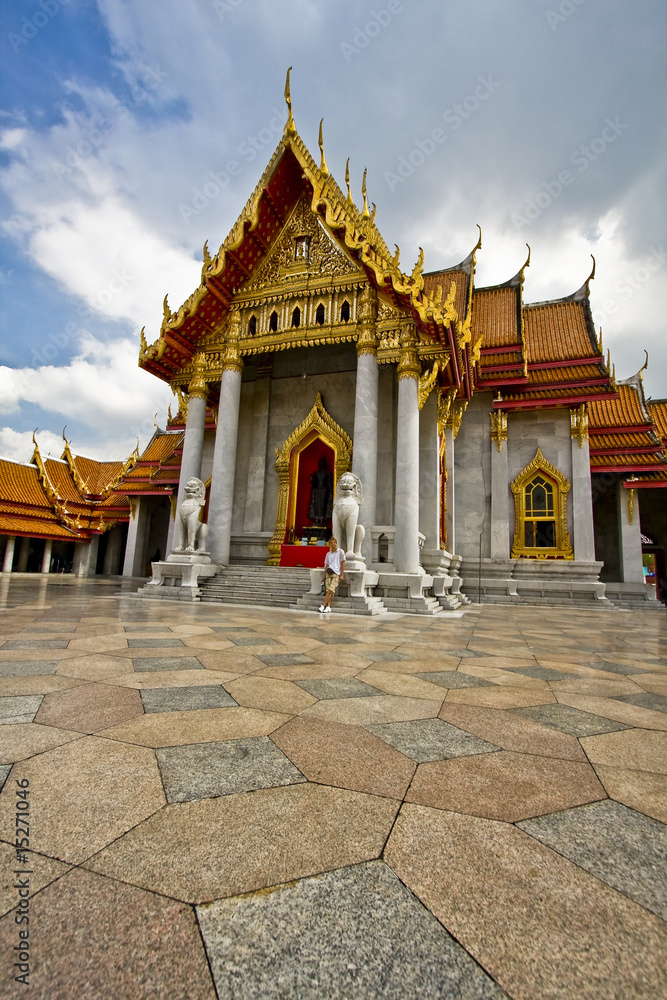 Marble palace in Bangkok. Buddhist temple in Bangkok Marble palace in Bangkok. Buddhist temple in Bangkok