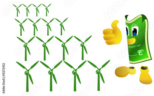 chèque vert pour l'éolien