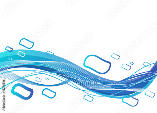 abstract sinusoide big blue